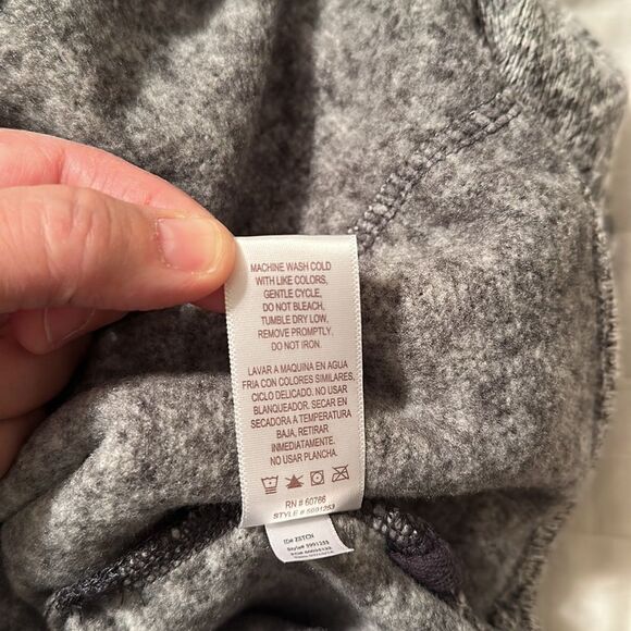 Stan Herman L Knit Silver Gray Heathered Fleece Inner Full Zip Sweatshirt - Picture 13 of 13